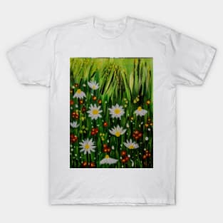 Some wild abstract mixed wild flowers T-Shirt